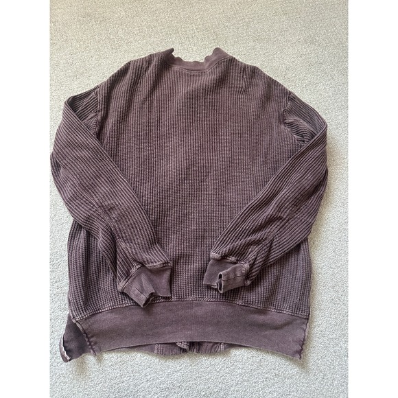 FP One Bomber brown 100% cotton jacket long sleeve full zip *no size* - Picture 4 of 9